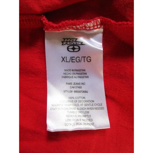 No Fear Graphic Red T Shirt XL Cotton Statement Tee - Picture 9 of 14
